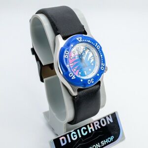 Seiko Alba Import RARE V701-1350 Aqua Gear 32mm Vintage Watch